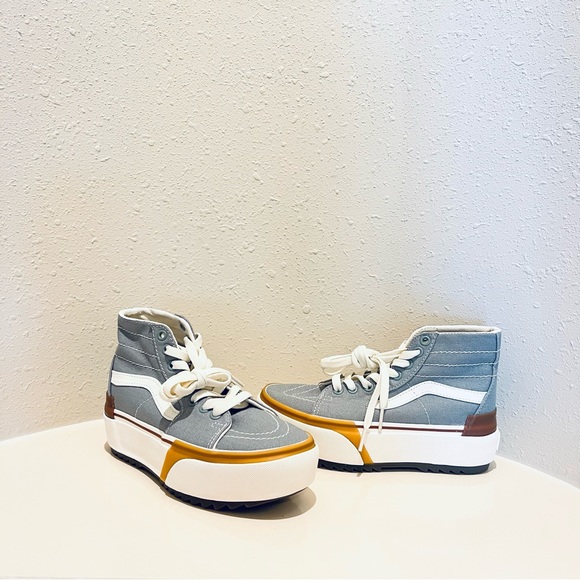 Vans SK-8 Hi Top Tapered Stacked Platform Blue Unisex Sneakers/Sz:W:5/M:3.5/NWT - Picture 11 of 16